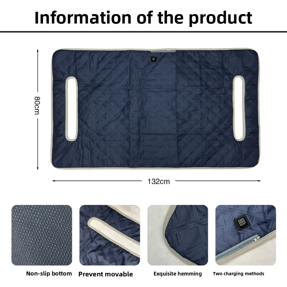 Soft Heated Golf Cart Seat Cover Waterproof Towel Easy Installation Waterproof Towel Cushion Blanket 4-Zone Heating