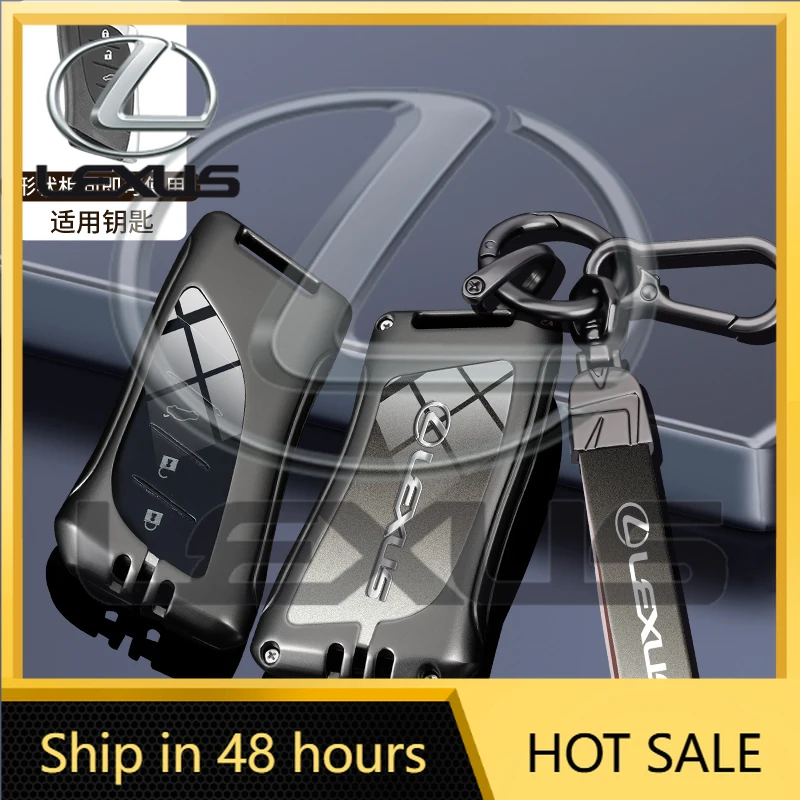 

2026 Hot Interior Stickers Zinc Alloy Car Key Case Cover Shell Fob For Lexus NX ES UX US RC LX GX IS RX 200 250h 350h LS 450h 26