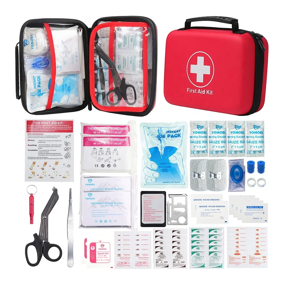 Portable Car First Aid Kit Box Roadside Emergency First Aid Kit Home Office Travel Kit First Aid