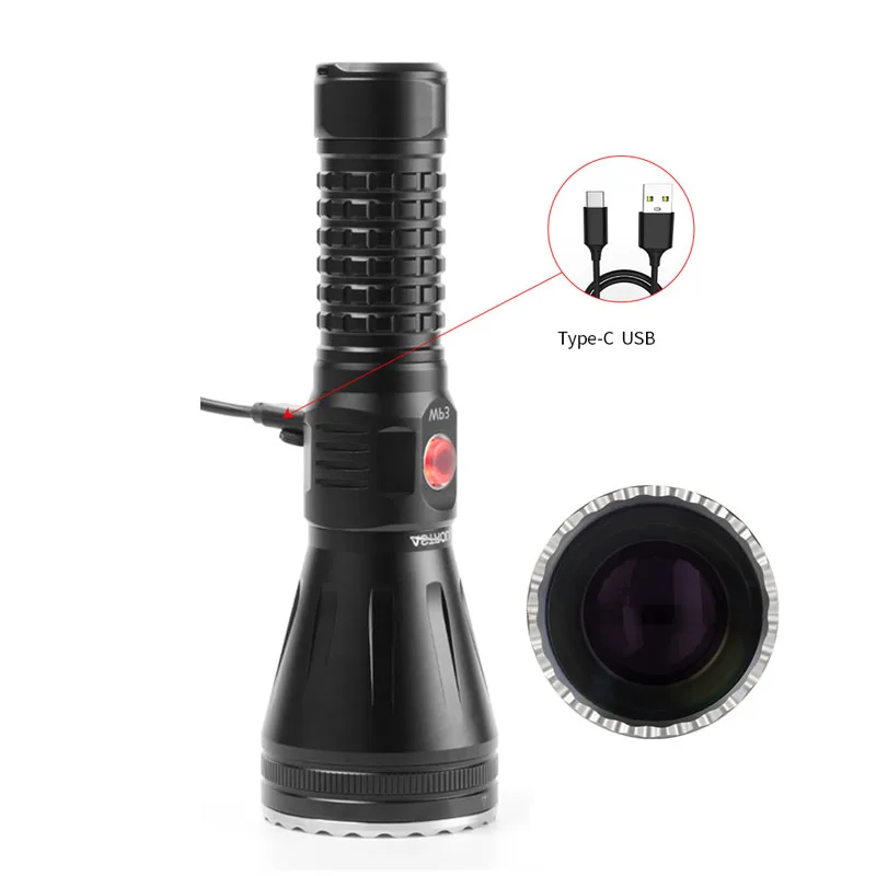 MATEMINCO FW1 Type-C Fast Charging LED Flashlight 562 Lumen Long Range 2952 Meter Aluminum Alloy Outdoor Tactical Torch