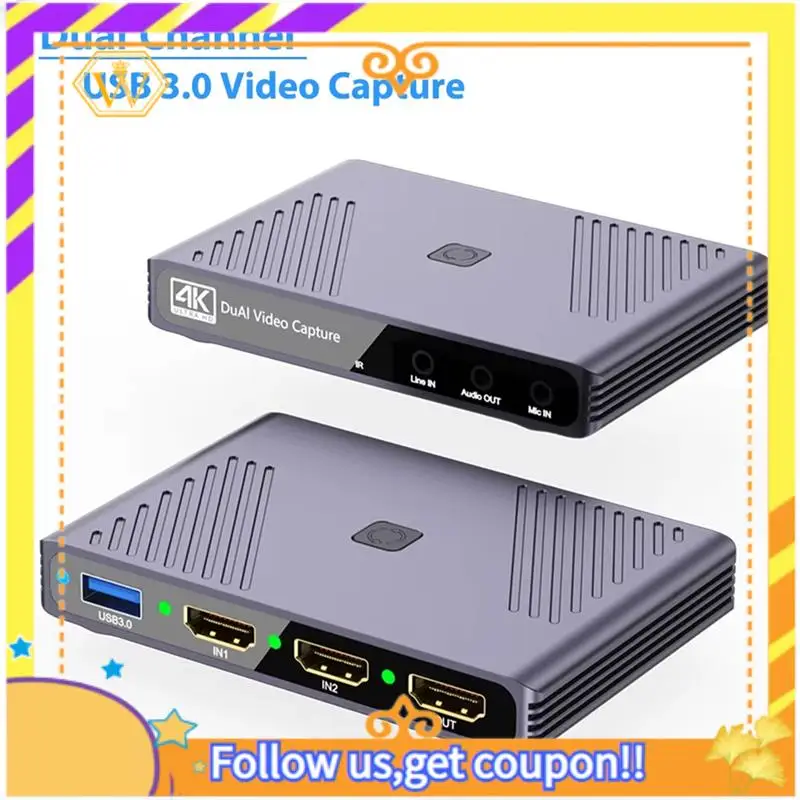 

Latest-Live Streaming Podcasting Dual -Compatible Input For Nintendo Switch PS5 4 Camera Board Capture