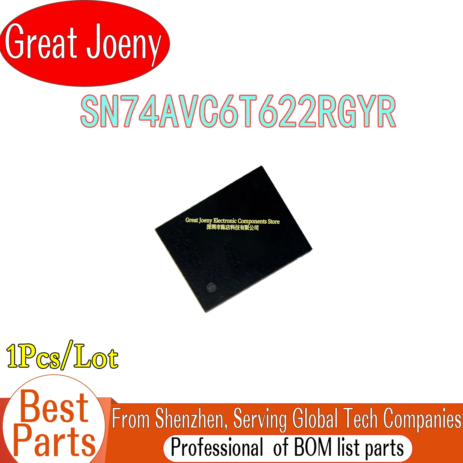 

100% New Original WU622 SN74AVC6T622RGYR IC Chipset VQFN-20