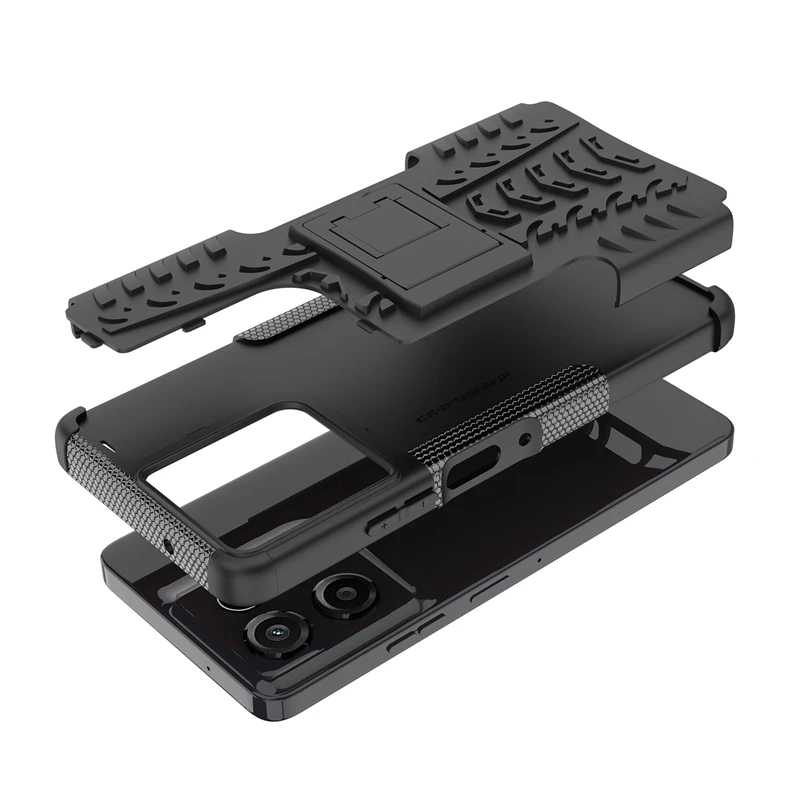 غطاء لهاتف موتورولا موتو جي باور 2025 حافظة مزدوجة الطبقة درع الغطاء الخلفي لهاتف موتو جي باور 5G 2025 حافظة لهاتف موتو جي باور 2025