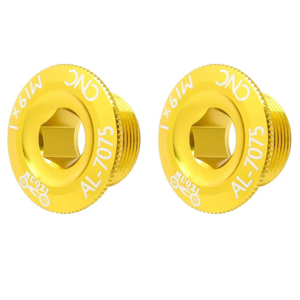 2 Pcs Crank Screw Cover Wheel Nuts Aluminum Alloy Mountain Bike Parts Accessories