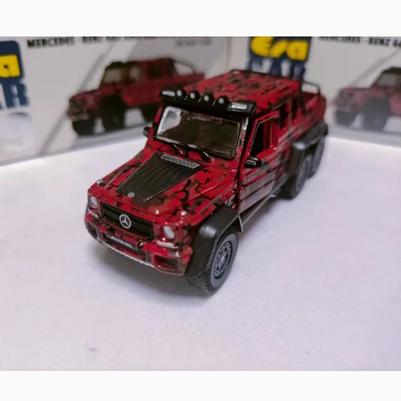 Era Car 1:64 Scale G63 6x6 ADVAN Diecast Fidgets Toys Souvenir