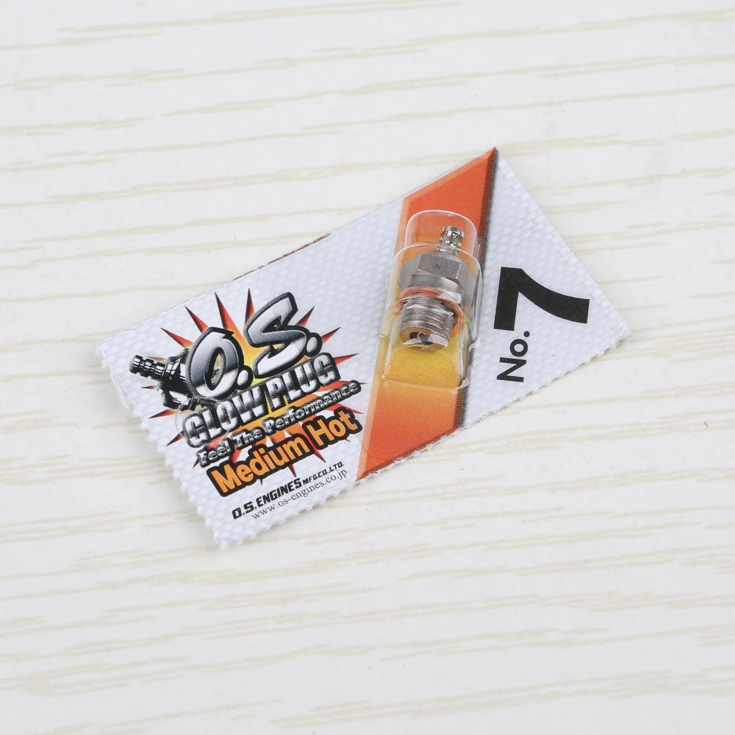 Bujías incandescentes originales OS NO.7 Medium Plug N para motor Nitro, piezas de automóvil de rendimiento 100% auténticas