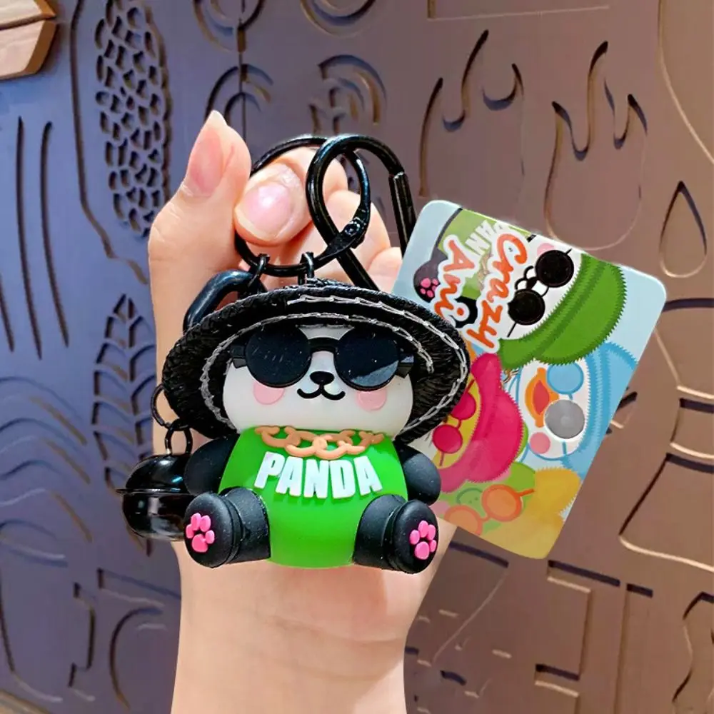 Lovely Soft Straw Hat Doll Keychain Creative Portable Animal Key Chain Fashion Ornament Cartoon Bag Pendant Girls