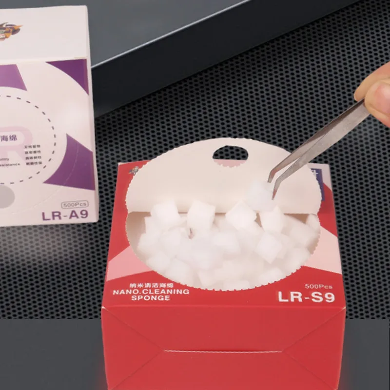 

Lanrui LR-S9/A9 500 шт. нано-чистящая губка для ремонта мобильного телефона, экран камеры, печатная плата, сварка, очищающая губка для удаления пыли, инструмент