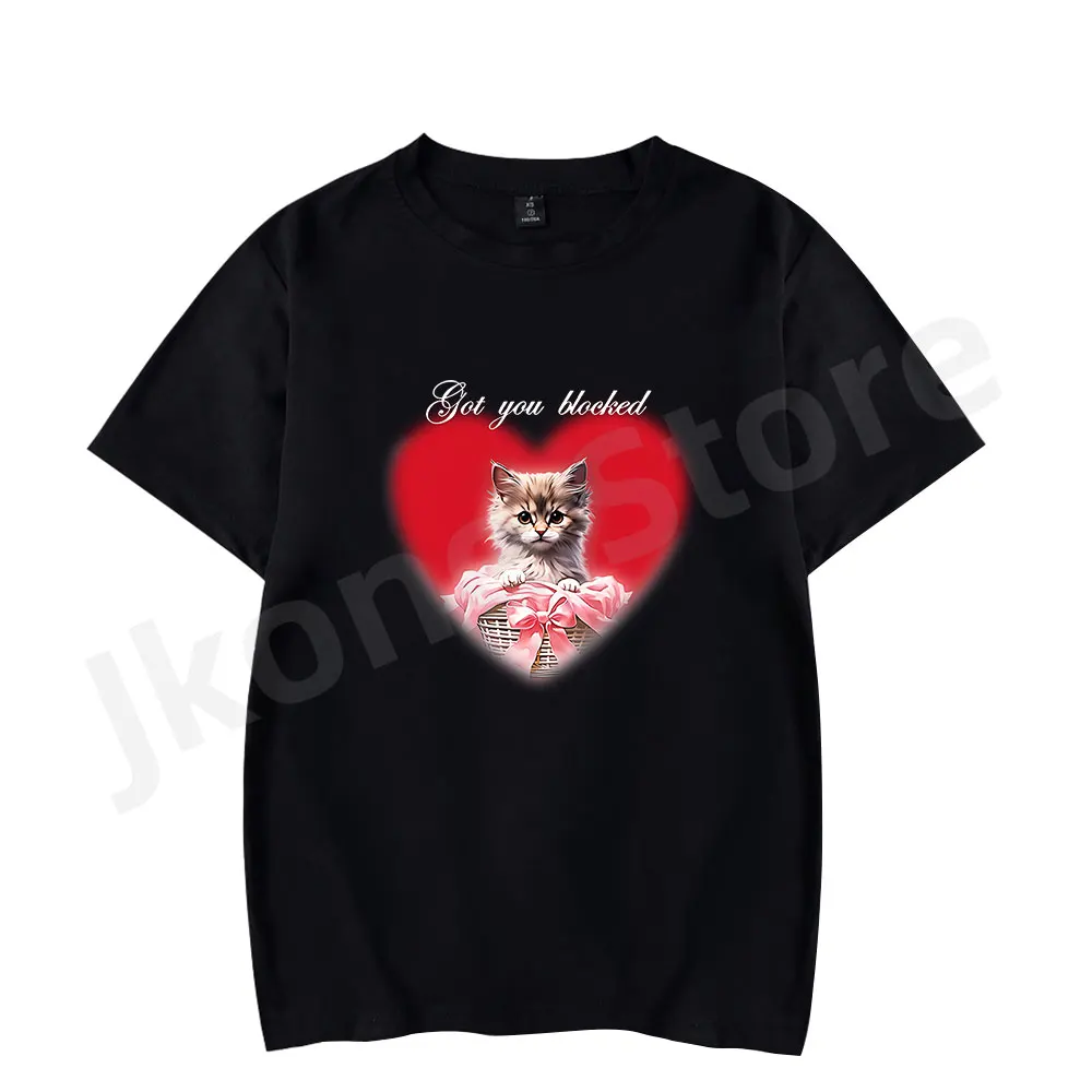 Sabrina Carpenter Got You Blocked Tee Valentine New Logo Merch T-shirts Women Men Fashion Casual Short Sleeve