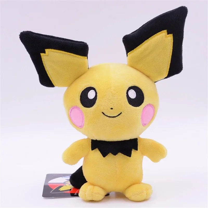 Pokemon Pikachu Pichu Plush ของเล่นพ็อกเก็ตมอนสเตอร์ตุ๊กตาสัตว์ตุ๊กตาน่ารักการ์ตูนอะนิเมะรูปตุ๊กตาของเล่นตุ๊กตาเด็กของขวัญวันเกิด