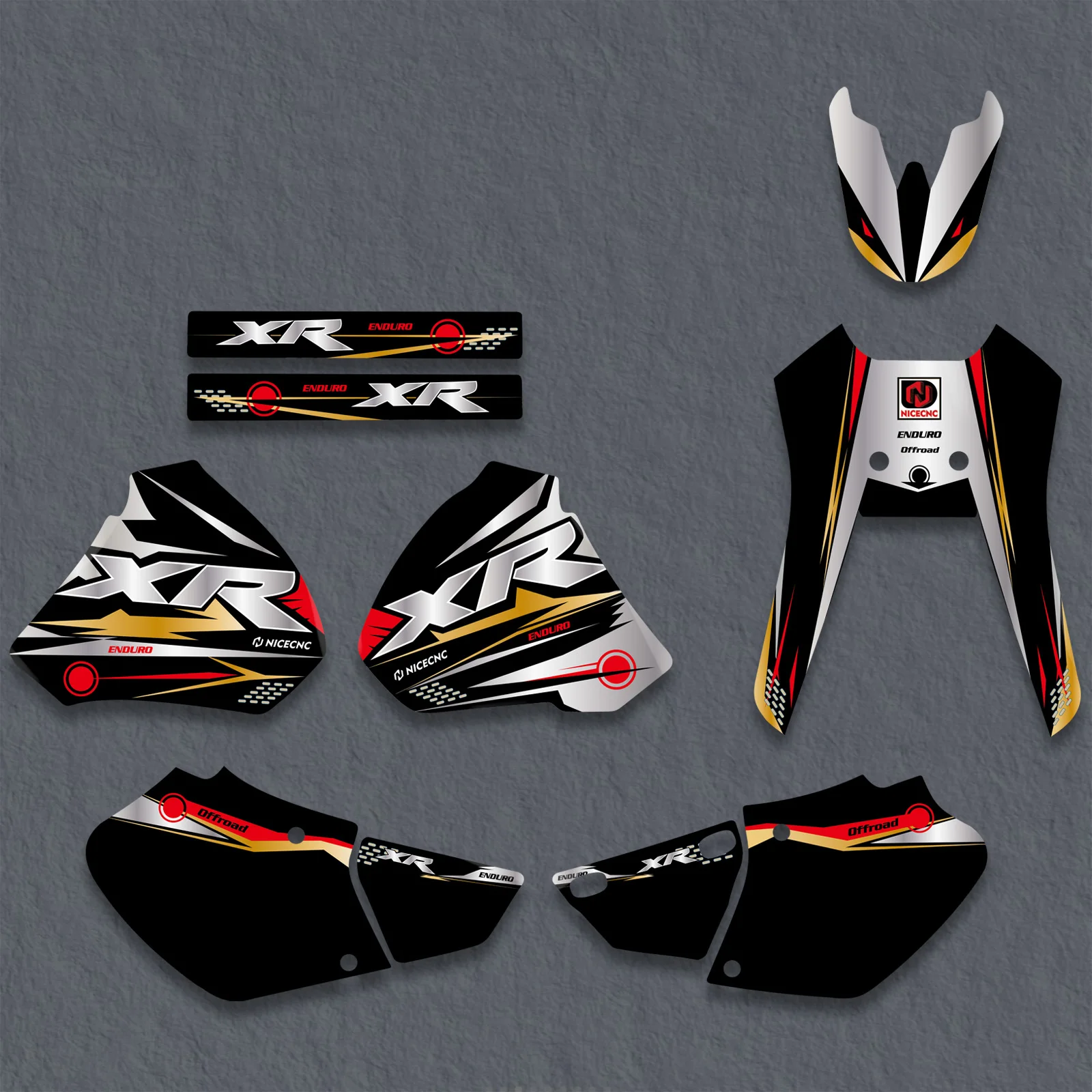 

New For Honda XR250 XR400 XR 250 400 1996-2004 NICECNC Motorcycle Full Fairing Graphics Background Decals Sticker Customizable