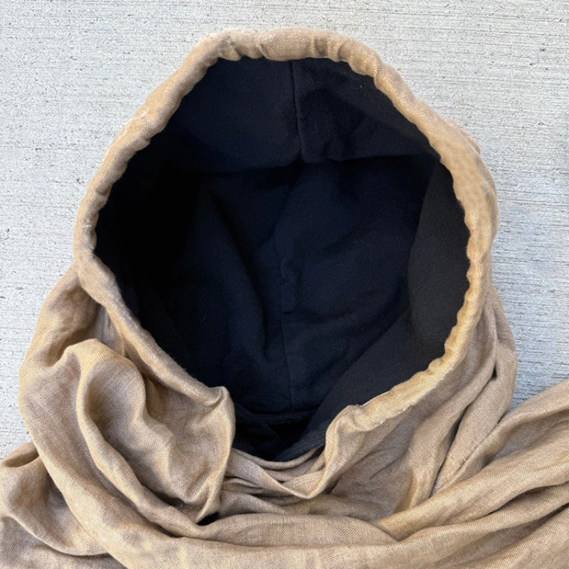 شخصية الرمال الكثبان الرملية نمط عارضة مقنعين وشاح عارضة الرياضية الخريف والشتاء مقنعين البلوز للرجال والنساء