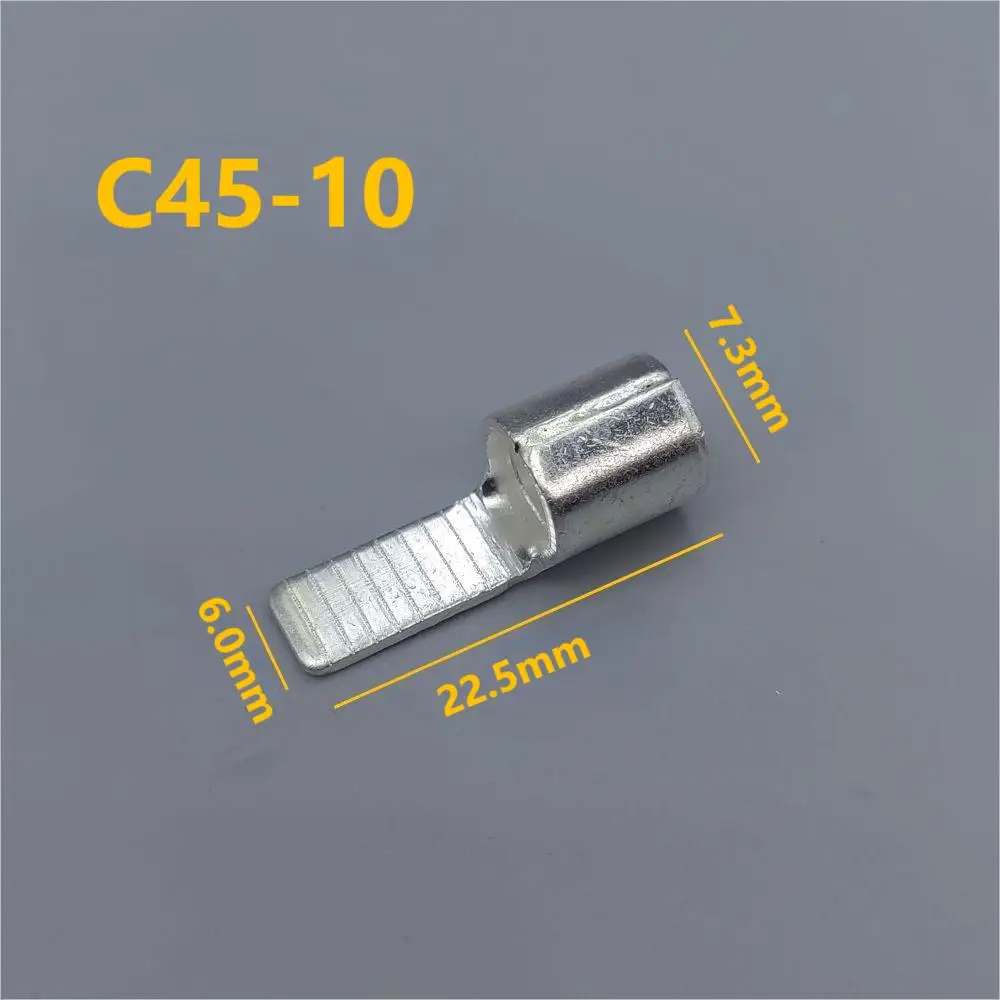 C45 Terminals for DZ47 Air Switch Circuit Breaker Wire Connector Electric Cable Connector Copper Crimp Terminal C45-1.5-70mm2