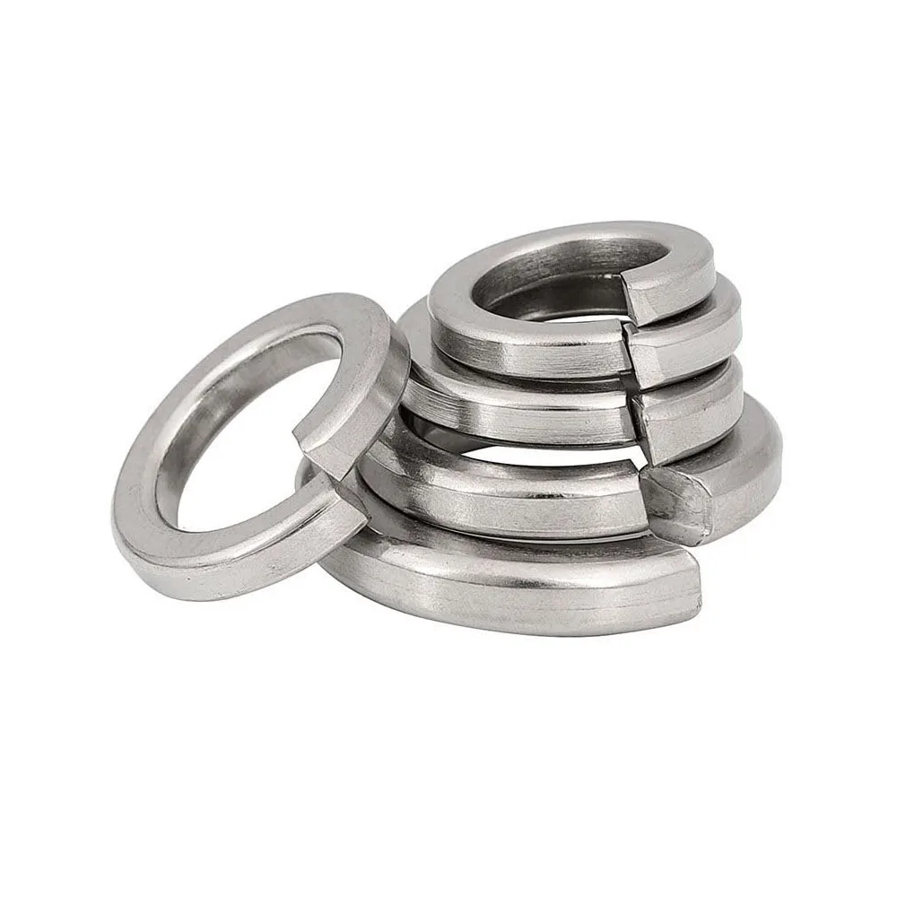 316 Stainless Steel Spring Split Lock Washer GB93 Elastic Gasket Stability Spring Washer M4 M5 M6 M8 M10 M12 M14 M16 M20