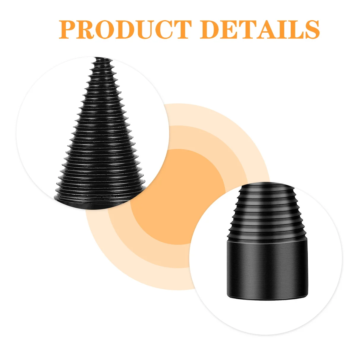 

1 Set Removable Cone Wood Splitting Drill Bit For Hand Drill Stick Premium Steel Firewood Log Splitter Tool Garden Woodworking