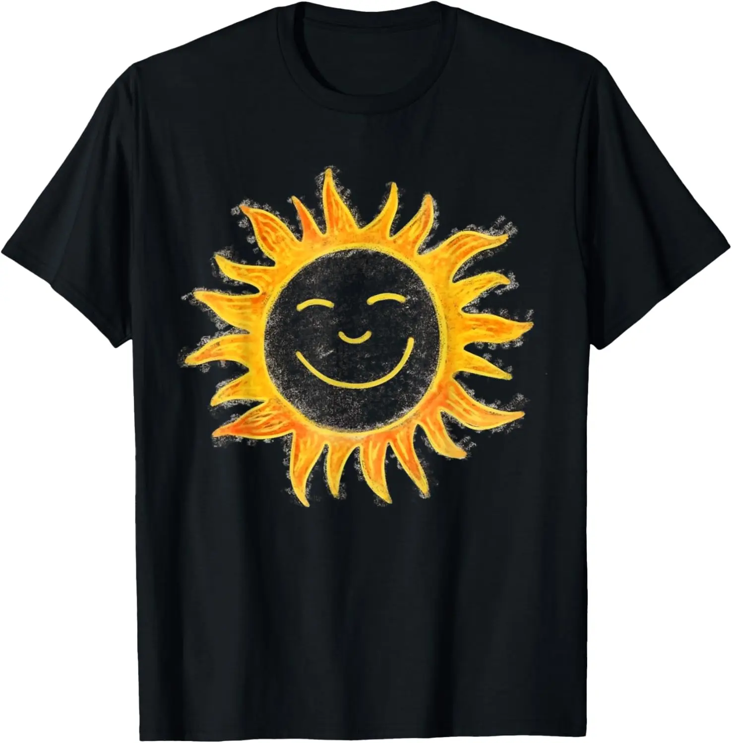 

Черная футболка Happy Sun Face