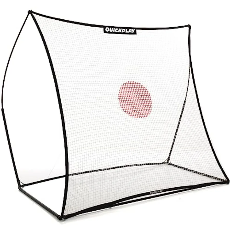 

QUICKPLAY Spot Target Soccer Rebounder Устойчивая к атмосферным воздействиям сетка для отскока с сумкой для переноски отлично подходит для пропускания приема и уловки Pr