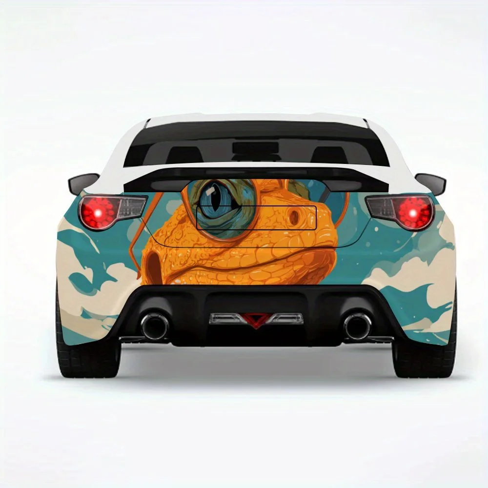 

Крутая ящерица с солнцезащитными очками, автомобильная наклейка, виниловая наклейка на заднюю часть автомобиля, водонепроницаемые самоклеящиеся виниловые наклейки для хвоста автомобиля и B