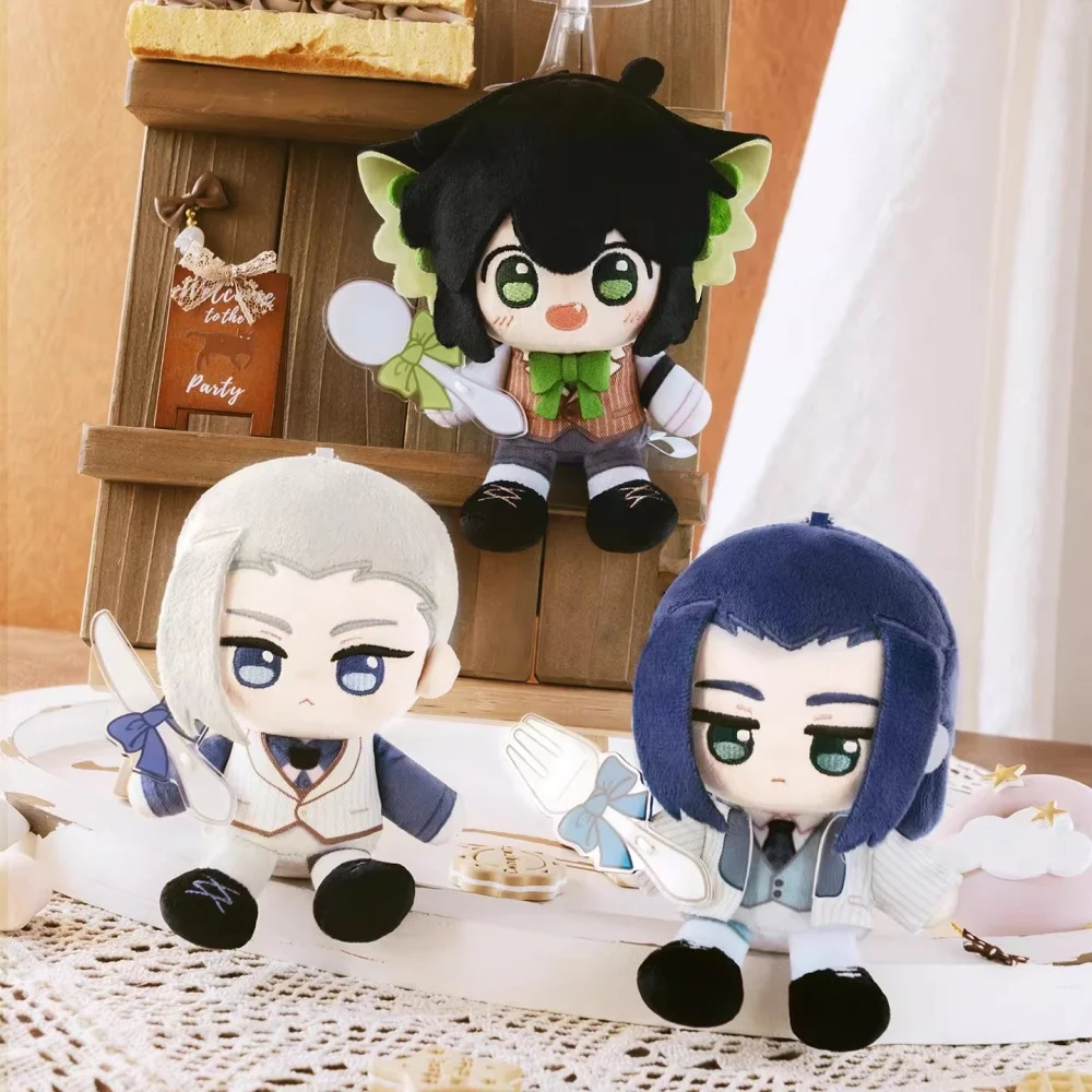 Anime officiel la légende de Hei Luo Xiaohei Wu Xian Naza peluche 15 cm poupée jouet en peluche porte-clés pendentif Original dessin animé Cosplay