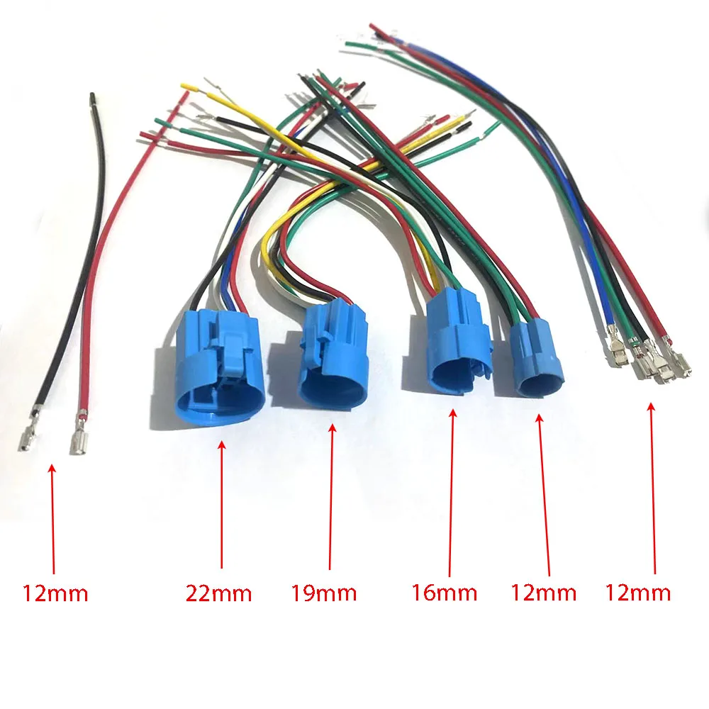 12mm 16mm 19mm 22-30mm cable socket for metal push button switch wiring 2-6 wires stable lamp light button