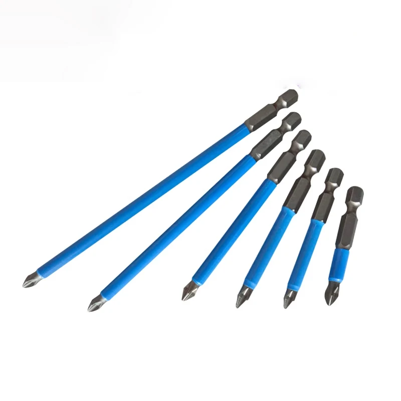 5pcs PH1 PH2 PH3 PZ1 PZ2 PZ3 Magnetic Screwdriver Bit 1/4\