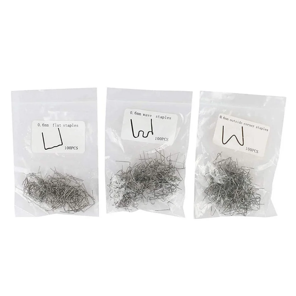 

300PCS Hot Staples Stainless Steel Welding Machine Welding Studs Auto Bumper Can Be Used For Various Plastic Repair/welding