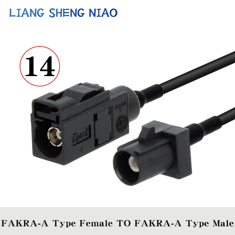 Imagem -05 - Fakra A-masculino e Feminino Rg174 Cabo Coaxial Rádio de Carro por Satélite Gsm Telefone Celular 50ohm Telemática Cabo de Extensão