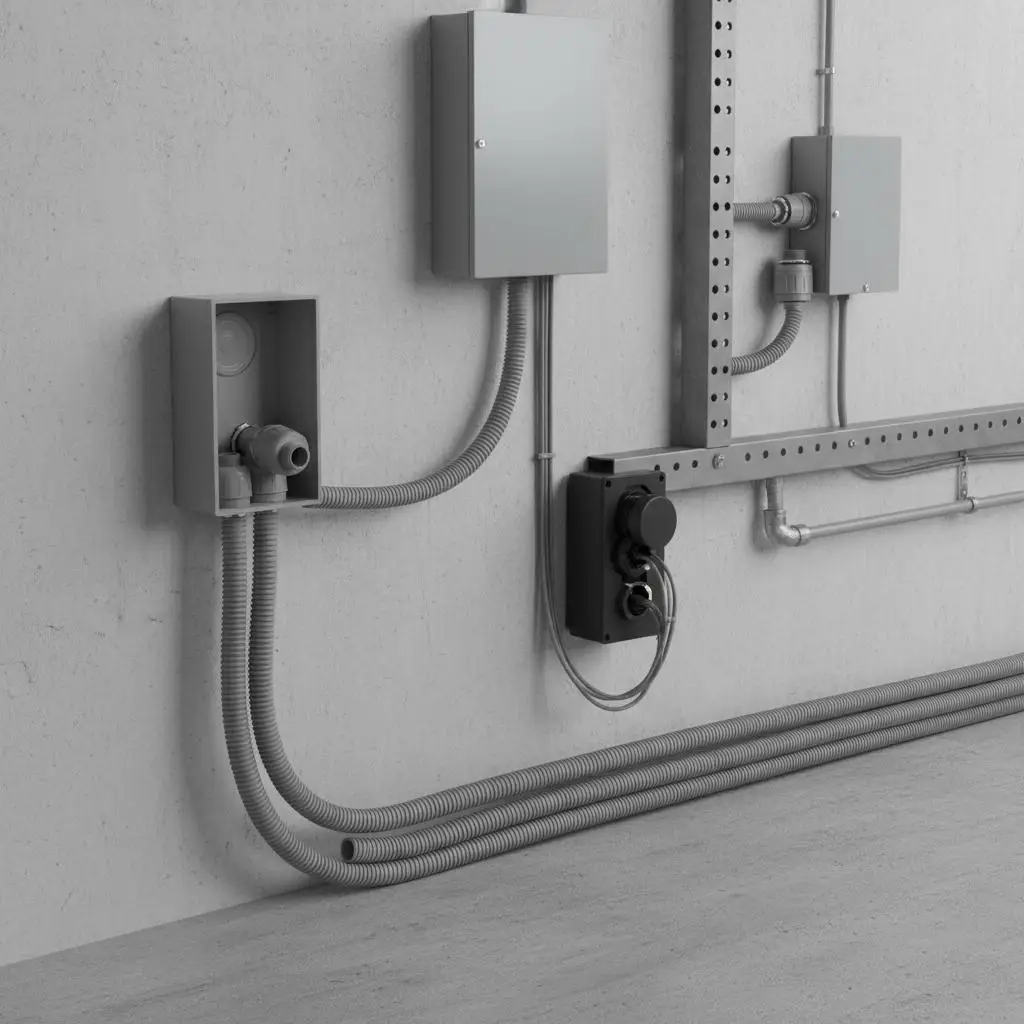 1/2 Inch 100 Pcs Non-Metallic Conduit Adapter For Electrical Wiring Machinery Equipment HVAC Installation Straight Structure