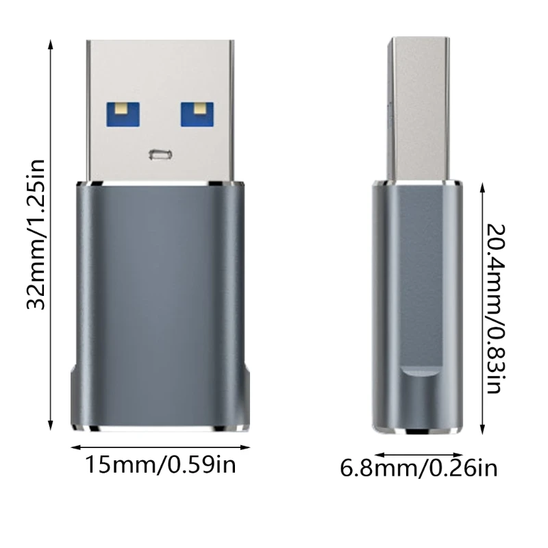 USB Male To Type C Female Adapter Charging Converter USB C to USB Adapter For Fast Charging and Data Transfer