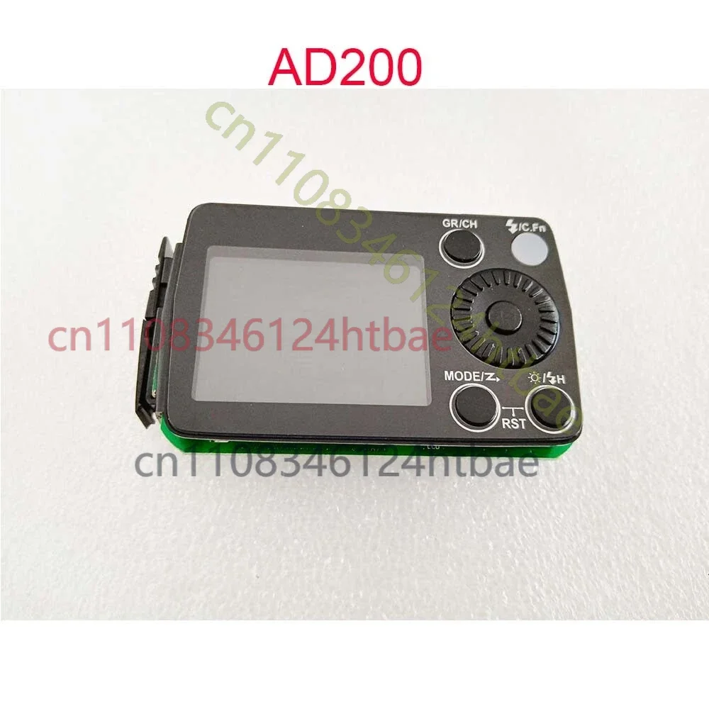 For Godox AD200 Back Control ASSY Mainboard With LCD Screen Button Rubber Flash