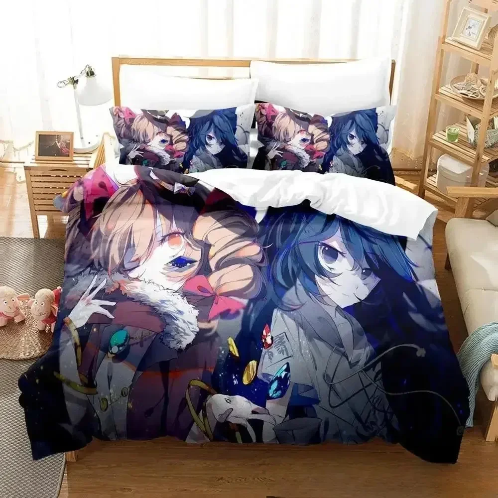 Exquisite 3D Print Anime Touhou Project Bedding Set Duvet Cover Bed Set Quilt Cover Pillowcase Comforter King Queen Size Boys Ad