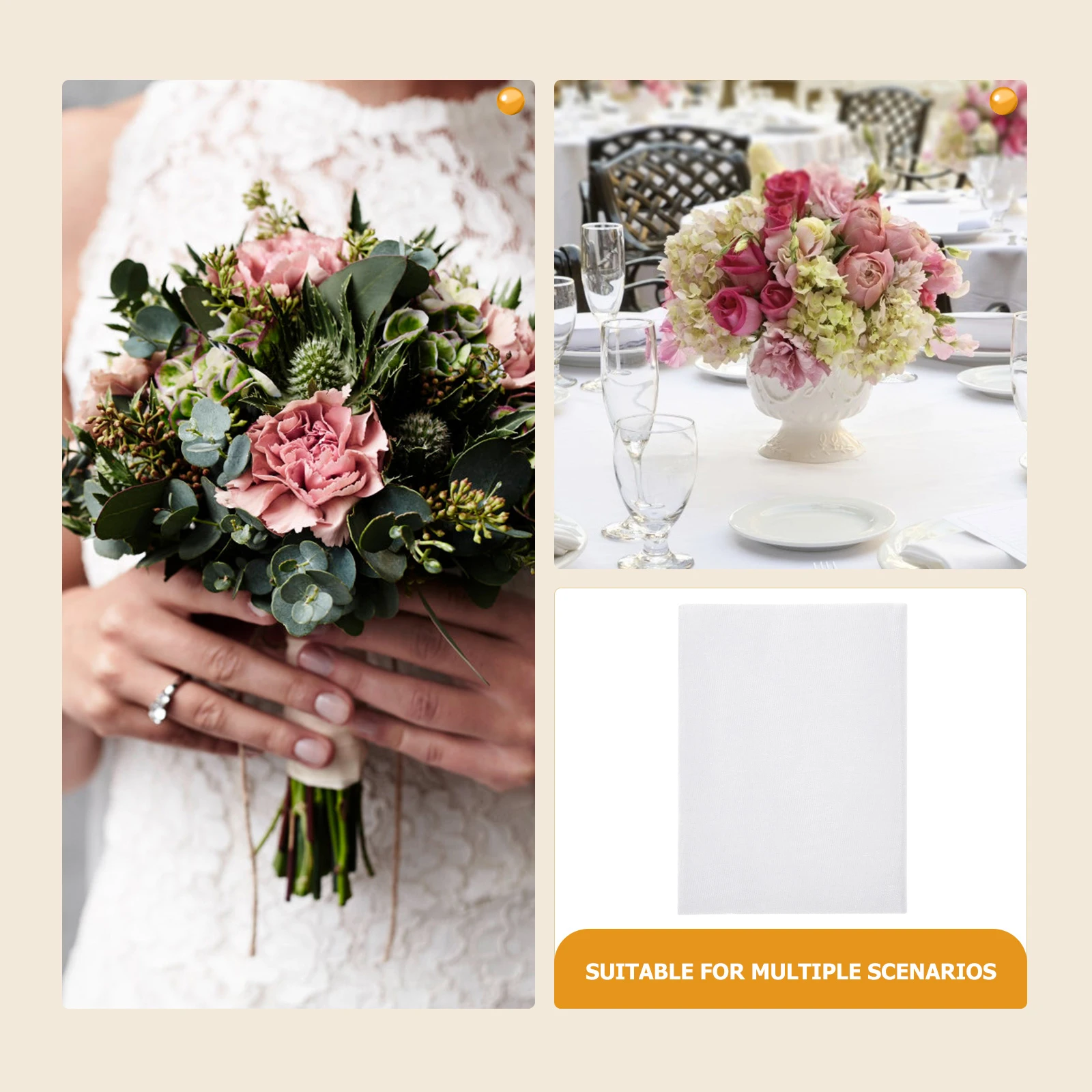 

Decoration Wedding White Tulle White Tulle Fabric Sheer Crystal Yarn Wedding Valance Arch Draping Decorations