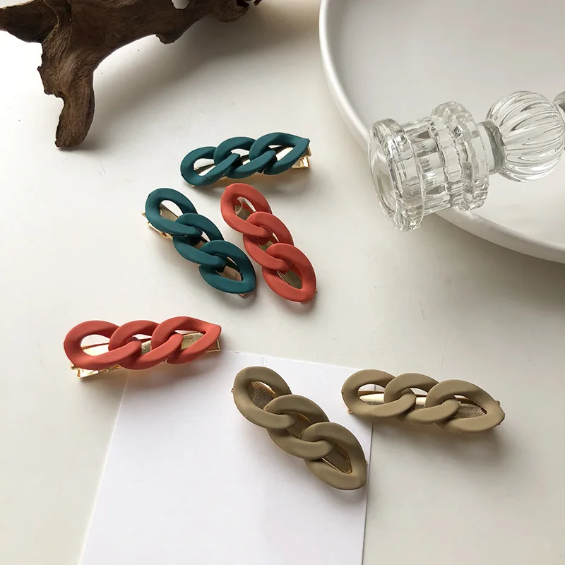 2pcs Minimalist and Compact Hair Clips Cute Duckbill Clip with Broken Hair Spiral Style Solid Color Girl Accessories Hair Clips