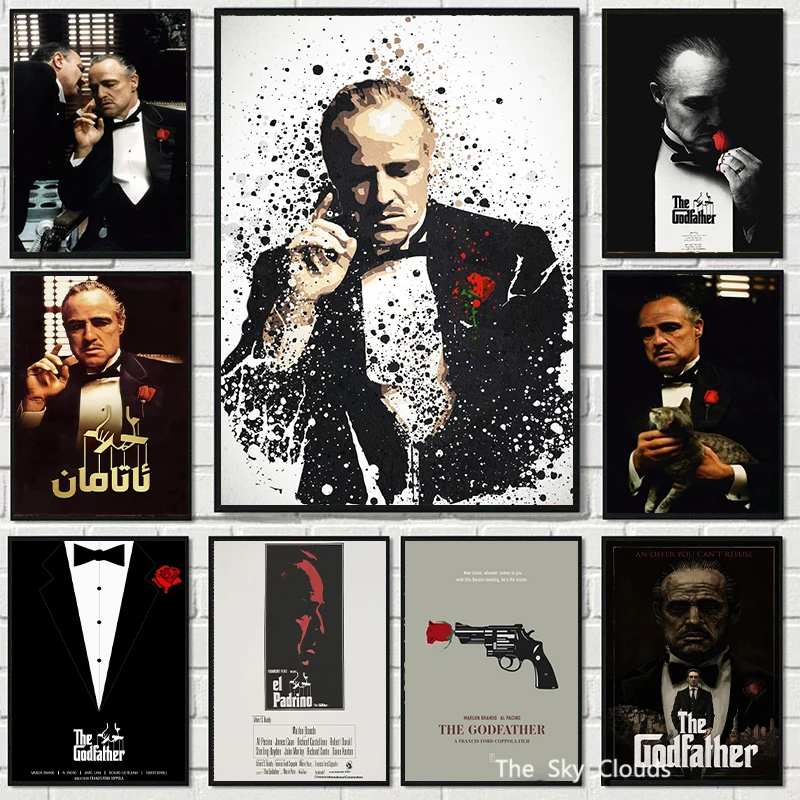 Classic TV Series The Godfather Canvas Painting Character Poster HD Printing Modern Wall Art Pictures Living Room Bedroom Decor