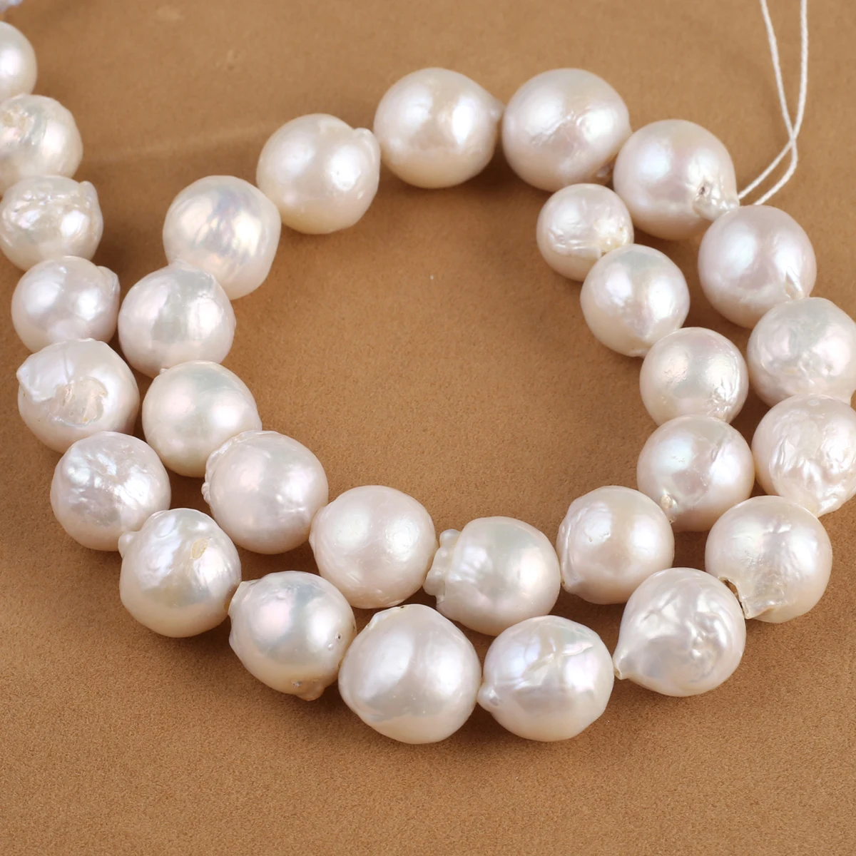 

Wrinkled Baroque 13-14mm Large Size Natural Pearl Jewelry DIY Necklace Bracelet Accessories Gift