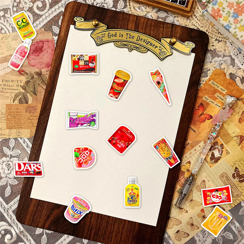 110 Stück Mini-Aufkleber für Snacks und Getränke, modische DIY-Dekoration für Notizbuch, Telefon, Ornament, Papery Pop Store – Detail 5