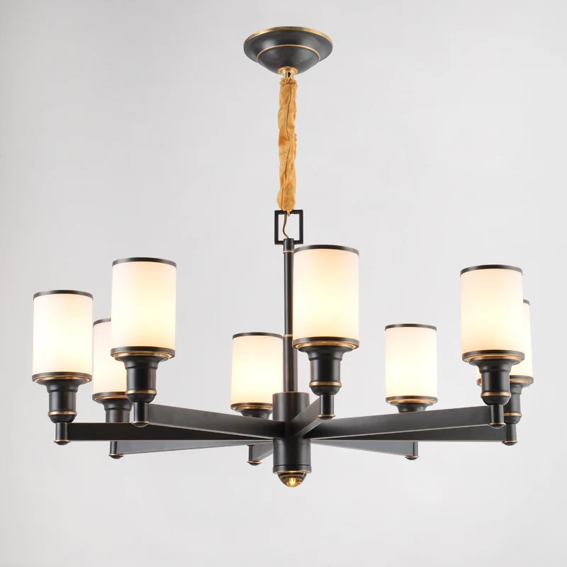 

Modern new Chinese living room lamp designer hotel duplex floor bedroom dining room luxury atmosphere creative all copper