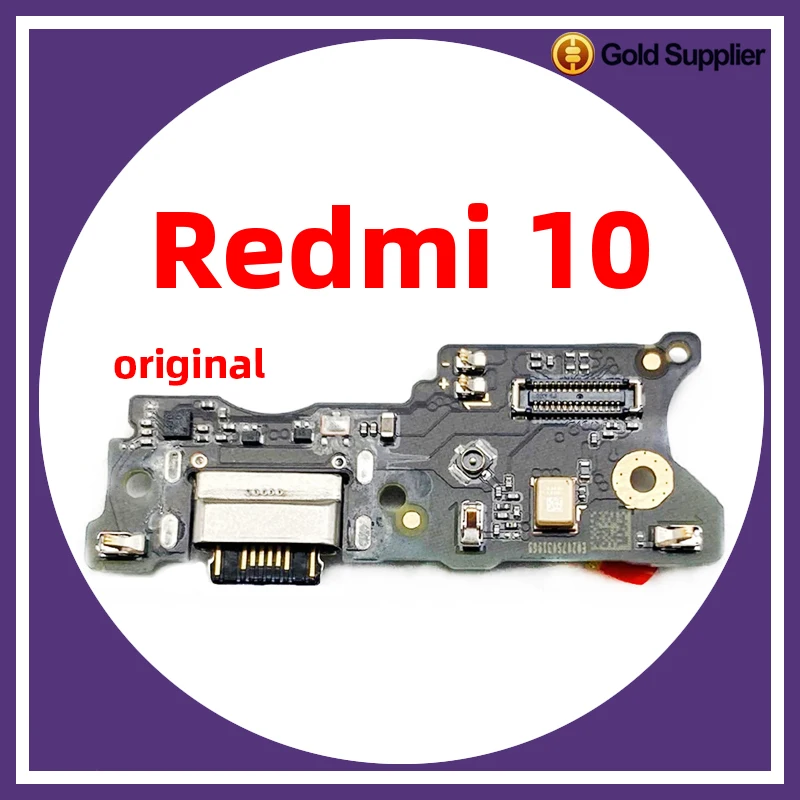 

Original For xiaomi redmi 10 2021 2022 Dock Connector USB Charger Charging Port Flex Cable Board Replacement