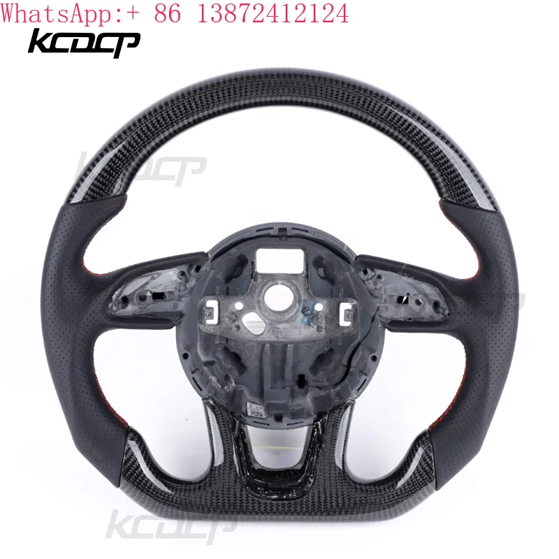 

Fit for Audi A3 Q3 Q5 Q7 B8.5 A5 A4 A1 A6 RS3 RS4 RS5 RS6 RS7 B8 C6 C7 MK2 MK3 S3 S4 S5 S6 S7 LED Carbon Fiber Steering Wheel