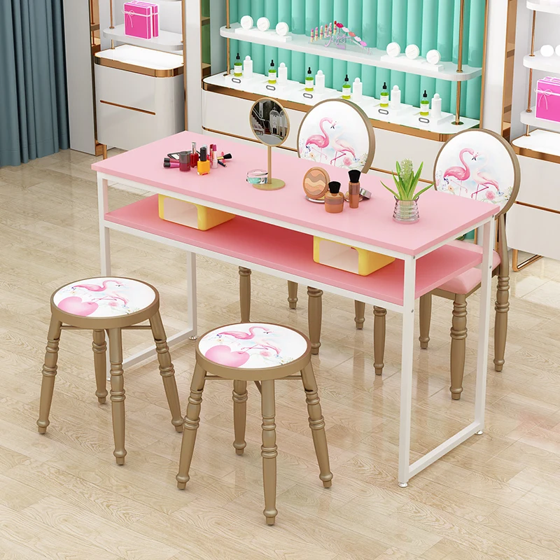 Nail Professional Manicure Table Beauty Modern Dressing Manicure Table Makeup Schmincktisch Nails Salon Furniture BL50MT