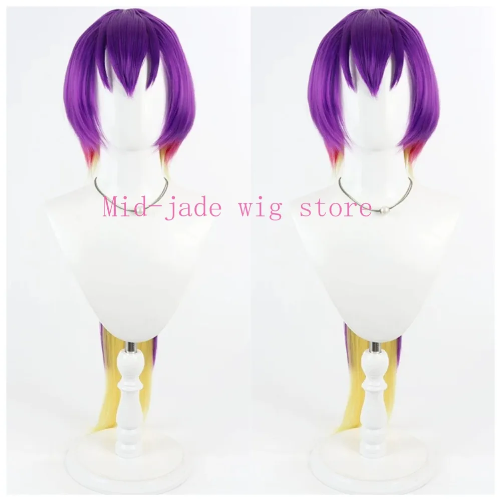 Anime Kuromu Cosplay Wig Realistic Scalp Multicolor Gradient Hair for Christmas Anime Festival and Photography