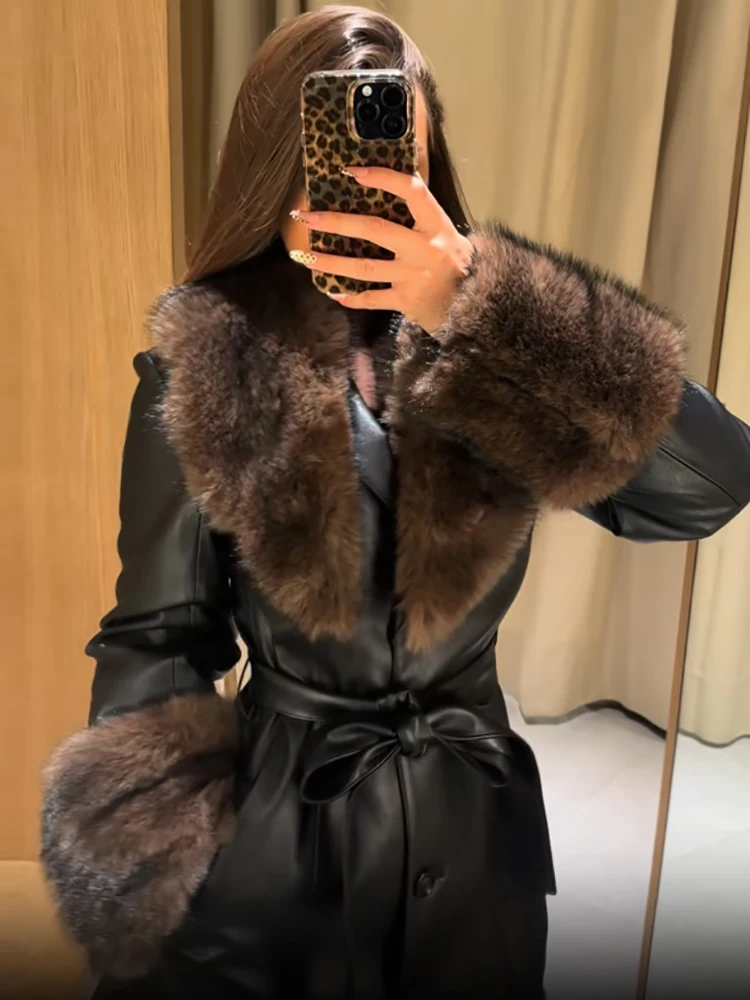 The Verona Luxe Fur-Trim Trench Coat Sf443bd06fa86454286f5be5fc888ddcah