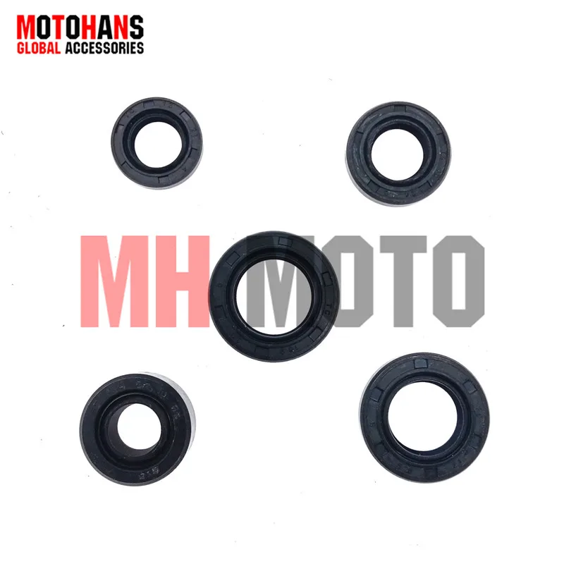 

MOTORCYCLE PARTS OIL SEAL SET 13.7*24*5 11.6*24*10 17*29*5 18.9*30*5 12*21*4 FOR CD70 JH70 5PCS/SET