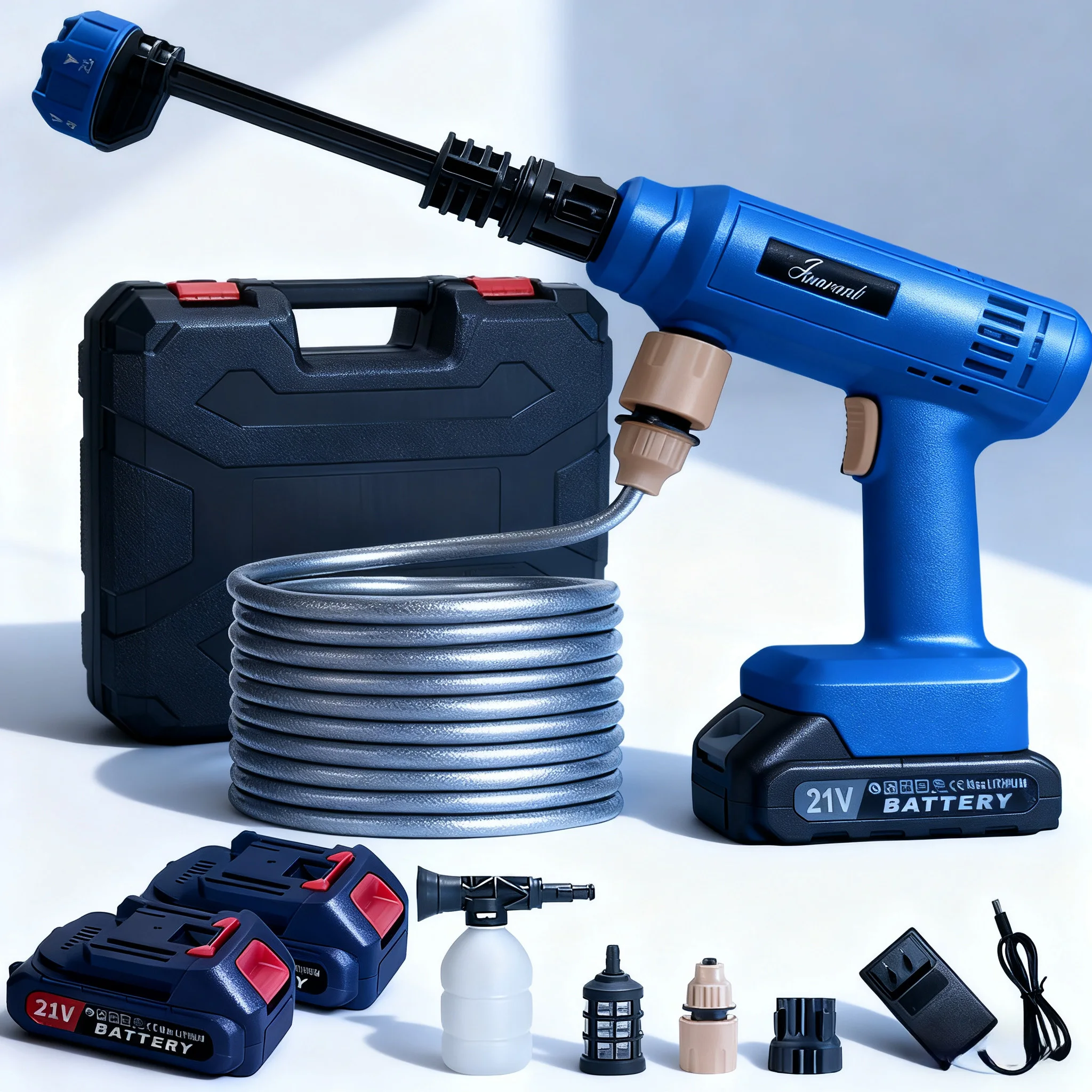 Electric Cordless Colorful High Pressure Car Wash Gun Washer Supplies Foam Generator Spray Cleaner Car Wash Cleaning Machine