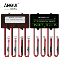 ANGUI 12/24/36/48V Batteries Voltage balancer 4S 4X12V HC02 Battery Equalizer Active Lead Acid Touch Switch Battery Controller