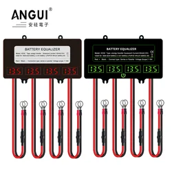 ANGUI 12/24/36/48V Batteries Voltage balancer 4S 4X12V HC02 Battery Equalizer Active Lead Acid Touch Switch Battery Controller