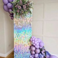 30x30cm Shimmer Panel Party Wall Backdrop Easy Setup Reusable Sparkling Background for Birthday Wedding Party Decor
