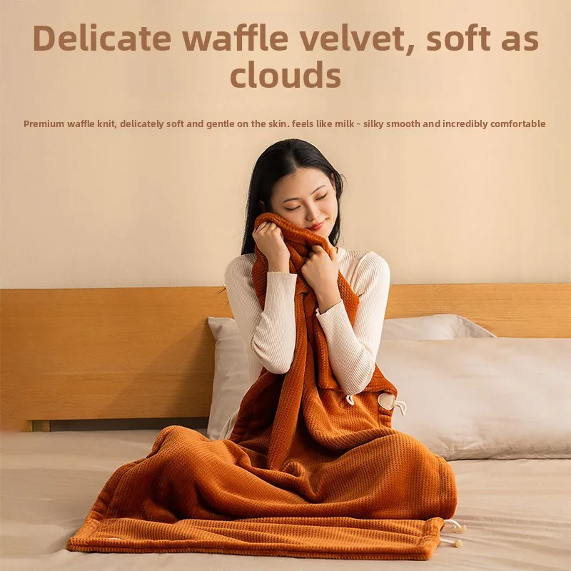 One-Button 9-Gear Heated Blanket Wearable Cover Office Home Dormitory Single Person Warm Leg Shoulder Heating Shawl