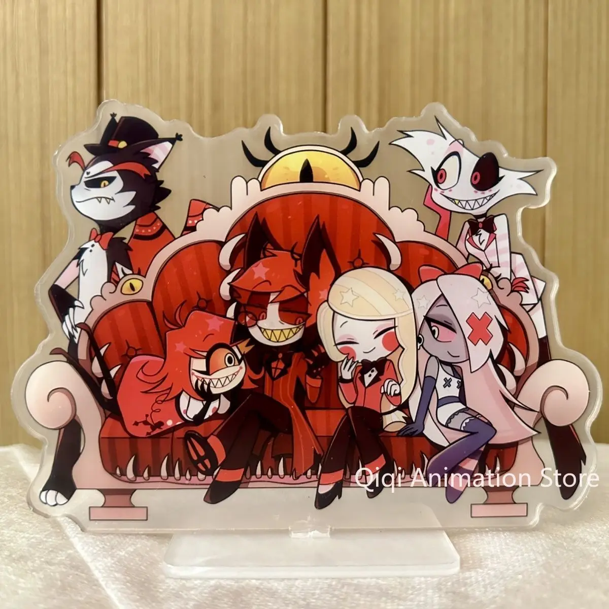 

Аниме Hazbin Hotel Lucifer• Morningstar, подставка для косплея, акриловая мультяшная фигурка, стоячая подарочная сумка на день рождения, коллекция декора для