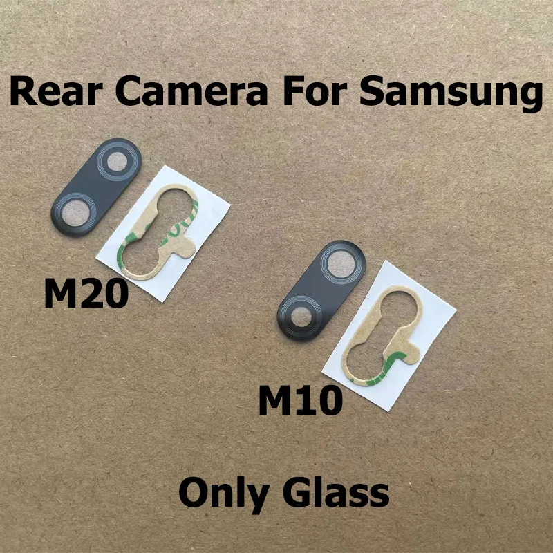 

Back Rear Camera Glass Lens Cover For Samsung Galaxy M20 M10 With Glue Adhesive Sticker Repair Parts